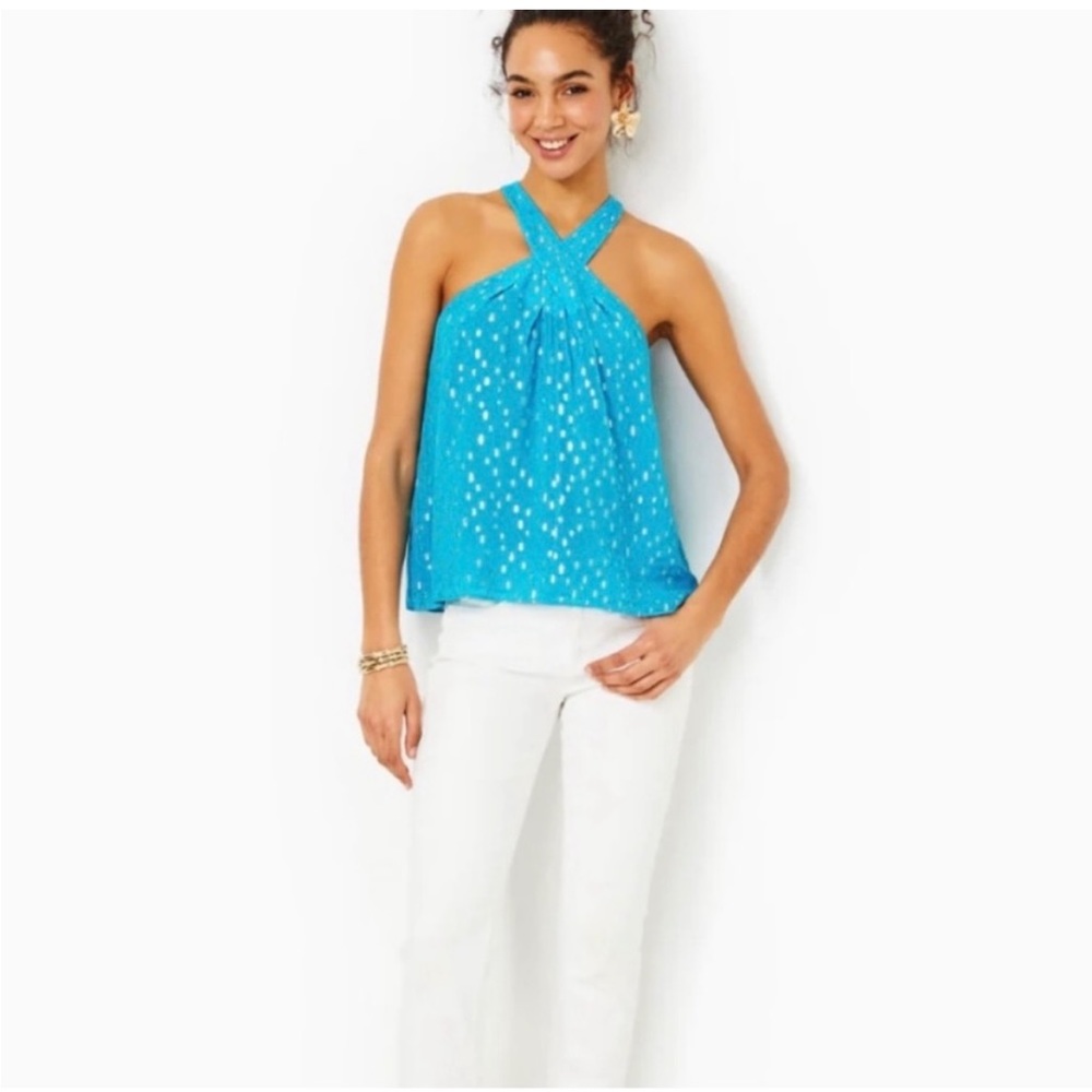 Lilly Pulitzer Rori Halter Blouse - Picture 2 of 2
